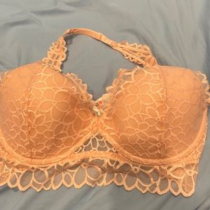 Victoria’s Secret pink halter floral bra